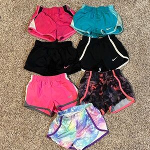 Nike Kids Shorts Set - Pink, Teal, Black, Tie-Dye